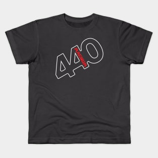 440 Magnum - Badge Design (Reverse) Kids T-Shirt